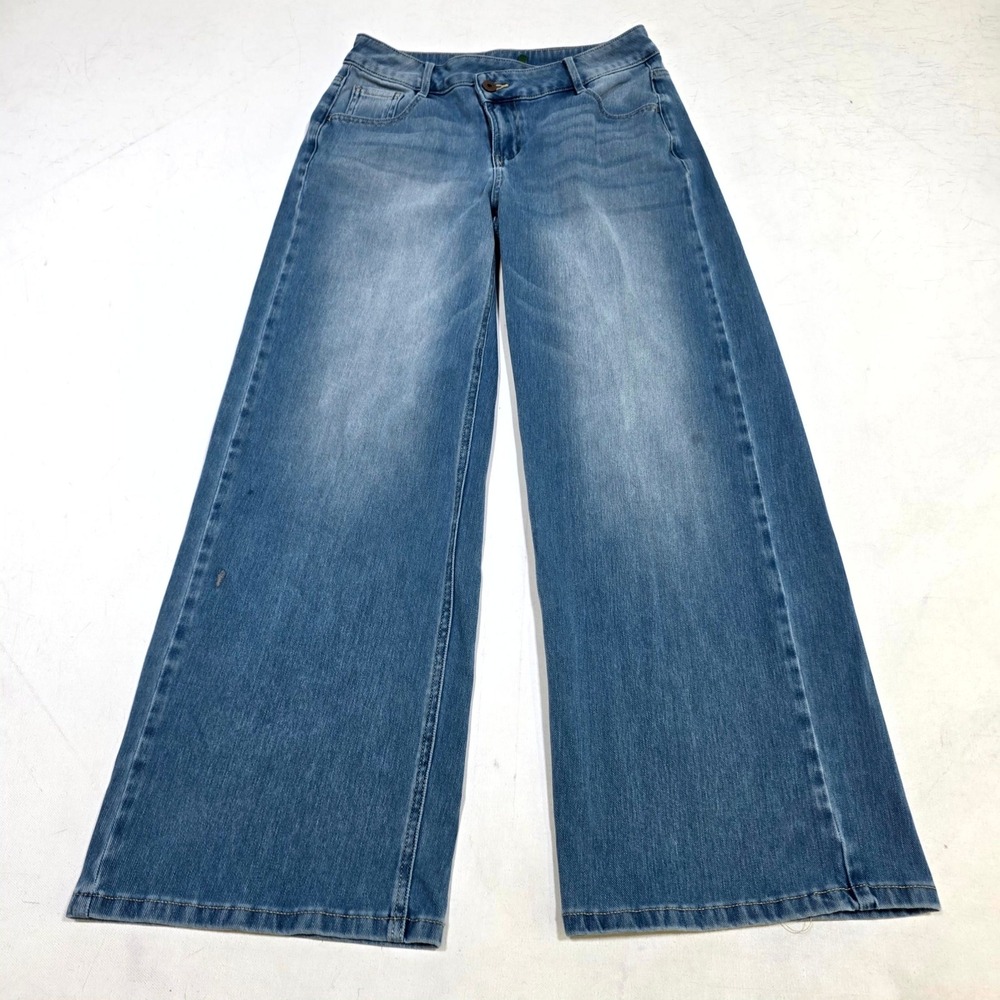 Universal Thread Wide Leg Jeans Womens 6/28 Blue High Rise Light Wash Denim